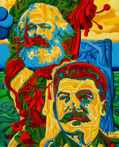 Marx and Stalin